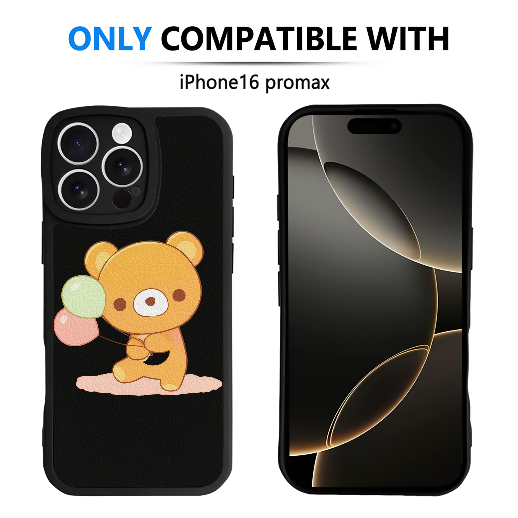 （画像用） リラックマ リラックマ キイロイトリ Rilakkuma Korilakkuma Kiiroitori 【iPhone 16シリーズ対応】シリコンスマホケース（レザー調） 材質：シリコン